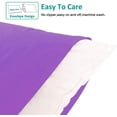 thumbnail image 2 of King Pillowcases Set of 2, 100% Brushed Microfiber, Soft and Cozy, Wrinkle, Fade, Stain Resistant with Envelope Closure, 20"x 36", Purple, 2 of 7