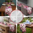 thumbnail image 6 of Pink Roses Table Runner 72 Inches Long,Spring Floral Butterflies Watercolor Modern Art Cotton Linen Table Runners Dresser Scarves,Fabric Tabletop Scarf Furniture Cover for Home Dinner Party 13"x72", 6 of 9