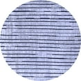 thumbnail image 1 of Ahgly Company Indoor Round Solid Blue Modern Area Rugs, 6' Round, 1 of 4
