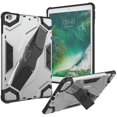 thumbnail image 2 of Golden Sheeps Compatible for iPad 9/8/7 Generation Case (2021/2020/2019) 10.2 Inch Heavy Duty Drop Proof Armor Slim Full-Body Protection Handle Stand Case (Silver), 2 of 8
