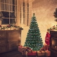 thumbnail image 4 of Costway 5' Pre-Lit Artificial Christmas Tree Fiber Optic w/ 180 LED Lights & Top Star, 4 of 9