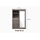 thumbnail image 2 of Ropero Teran con Espejo Corredizo Gris Tabaco 5 Cajones y Repisas | Remates MX, 2 of 2