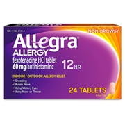 Allegra Allergy 12 Hour Non-Drowsy Tablets 24 ea (Pack of 3)