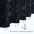 thumbnail image 6 of Dark Blue Sun Moon Star Pattern Shower Curtain 36"x72" ,Bathroom Decorative Shower Curtains Set with 12 Hooks,Modern Waterproof Washable Shower Curtain, 6 of 6