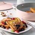 thumbnail image 4 of All in One Plus Pan, 5 Quart Aluminum Ceramic Non Stick - Blush, 4 of 12