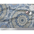 thumbnail image 2 of Soimoi Rayon Crepe Fabric Moroccan & Mandala Kaleidoscope Print Fabric by The Yard 46 Inch Wide, 2 of 3