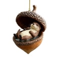 thumbnail image 2 of CPHDW7 Woodland Animal Christmas Decor, Acrylic Rustic Hanging Ornaments, Cozy Forest Creatures Tree Pendants for Vintage Holiday Home Wreaths Tabletop, 2 of 7