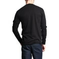 thumbnail image 4 of G-Style USA Men's Lightweight Cotton Blend Long Sleeve T-Shirt MTSC13161 - Black - X-Large, 4 of 5