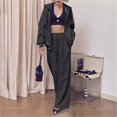 thumbnail image 6 of NMMUED Sweat Set Sweatsuits Women 2 Piece Outfit Hoodie Set Two Piece Sets for Women Fall Track Suits for Women Set, Dark Gray XXL, 6 of 7