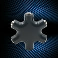 thumbnail image 2 of Snowflake 6 Way 3.5mm Splitter for Audio Earphone Headphone Audio Headset Adapter with Auxiliary Cable (Black), 2 of 4