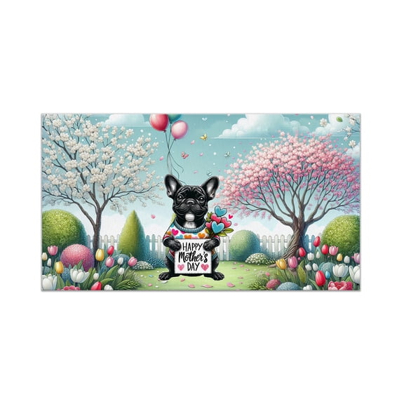 Happy Mother's Day Best French Bulldog Mom Ever Doormat Dog Lover Gifts Indoor Outdoor Welcome Mat - 03002