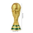 thumbnail image 2 of AURIGATE Replica Worlds Cup Trophy Ornament Champions Cup Fan Souvenir Football Award Resin Trophy,5.12in, 2 of 5