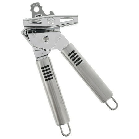

3 In 1 Can Opener Handheld Manual Can Opener Big Turning Knob Smooth Edge Safe Cut Tin Opener with Sharp Blade Portable Effort-Saving Can Openers with Anti-Slip Handle for Beer Tin Bottle