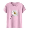thumbnail image 5 of Short Sleeve Tops Women Floral Womens Tops Dressy Casual Long Sleeve Womens T Shirts Graphic Plus Size Tops My Items Ordered, 5 of 5