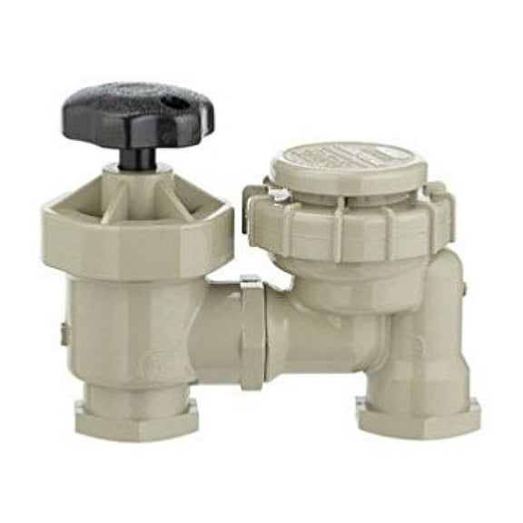 Sprinkler 3/4 Inch Manual Anti-Siphon Valve - Outdoor Garden Irrigation System - Durable Water Control for Lawn & Landscape - Easy Install