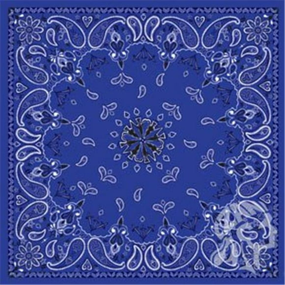 Bandannas sold In 12s B002 Navy Paisley