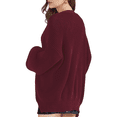 thumbnail image 2 of QUALFORT Women’s 100% Cotton Button-Front Oversized Cardigan Sweater, 2 of 4