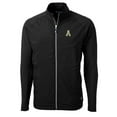 thumbnail image 2 of Men's Cutter & Buck Black Appalachian State Mountaineers Big & Tall Adapt Eco Knit Hybrid Recycled Full-Zip Jacket, 2 of 3