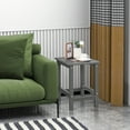 thumbnail image 5 of Costway 14'' Patio Adirondack Side End Table HDPE Square Weather Resistant Garden Grey, 5 of 9