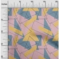 thumbnail image 1 of oneOone Cotton Flex Fabric Rectangle & Triangle Geometric Print Fabric By The Yard 40 Inch Wide, 1 of 4