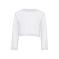 thumbnail image 2 of WOYY Girls Mesh Hollow Out Long Sleeve Blouse Fashion Fishnet Cropped T-Shirt, Sizes 5-16, 2 of 5