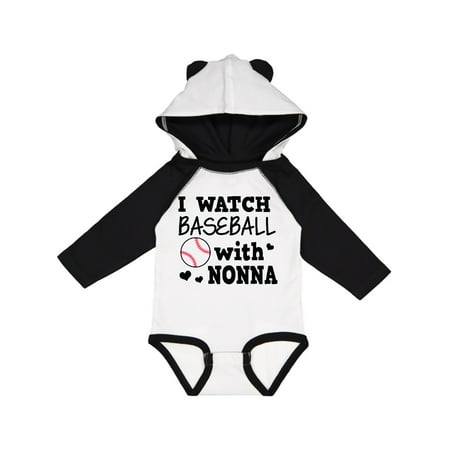 

Inktastic I Watch Baseball with My Nonna Gift Baby Boy Long Sleeve Bodysuit