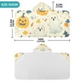 thumbnail image 4 of Yayeee Kids Hooded Towels Toddler Soft Absorbent Beach Bathing Wrap 50" x 23.5", Halloween Cute Ghosts, 4 of 5