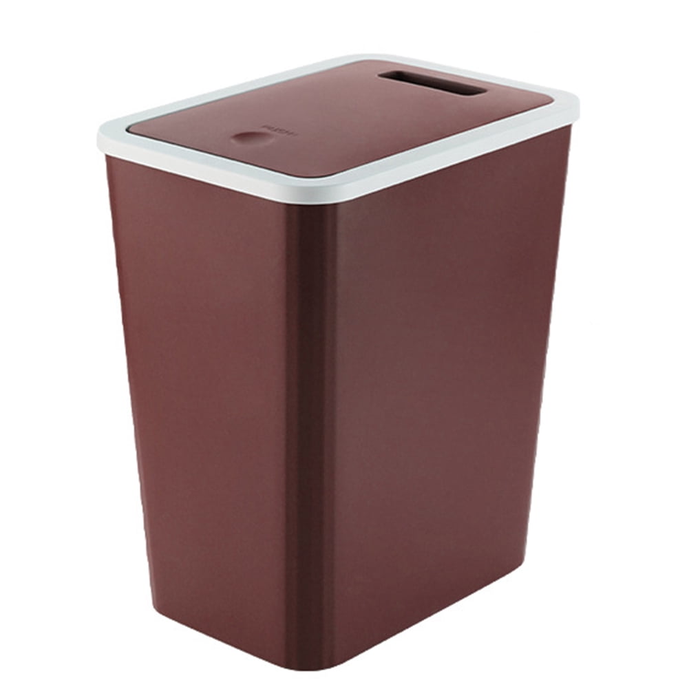 Bathroom Trash Can Garbage Can With Lid Trash Bin Large Capacity For Kitchen Bedroom Living Room Toilet Trash Can