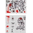 thumbnail image 3 of Heitepabg Halloween Window Clings 1 Sheets Halloween Window Stickers Skeleton Ghosts Bats Halloween Decorations for Windows Glass Walls Halloween Haunted House Party Supplies, 3 of 6