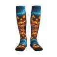 thumbnail image 3 of Compression Socks for Women and Men - Halloween Ghost Puzzle Pumpkin Compression Socks Circulation for Workout, 3 of 8