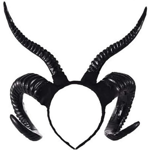 Diadema gótica de cuerno de oveja y antílope, Animal del bosque, exposición de Aries, disfraz de lujo, cuernos, accesorios para fotos de animales, accesorio para el cabello