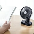 thumbnail image 5 of opvise Cooling Fan 4-Gears Adjustable Quiet Operation Small Oscillating Desk Fan Dark Blue, 5 of 8