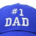 thumbnail image 2 of DALIX #1 Dad Hat Number One Fathers Day Gift Embroidered Baseball Cap in Maroon, 2 of 6