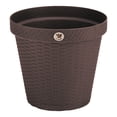thumbnail image 3 of Macetas Rattan 30cm con Plato Anti Escurrimiento Chocolate PLASTICOS LA ARDILLA, 3 of 4