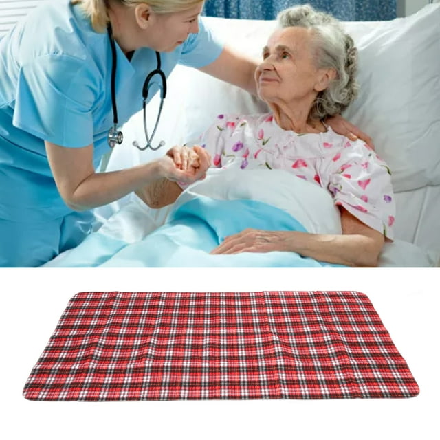 Incontinence Bed Pads,Ultra Absorbency Waterproof Reusable Cotton Urine Bed Pad for The Adults