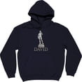 thumbnail image 1 of David De Gea: Made Of Stone Navy Blue Hooded-Top, 1 of 1