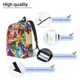 thumbnail image 4 of Sprunki 3Pcs/set Schoolbag Colorful Backpack Cartoon School Bookbag with Lunch Bag Gift, 4 of 6