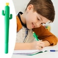 thumbnail image 4 of Gel Pens 4PC Cactus Shaped Pens 0.5mm Black Gel Ink Comfortable Writing For Office Supplies Home 12ml, 4 of 7