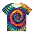 thumbnail image 1 of Virmaxy (3-14 Ans) Hauts Imprimés Étoiles pour Enfants Garçons Filles Col Rond Manches Courtes Été Pull Ample Col Rond T-Shirts Blanc-1 5 Ans, 1 of 5