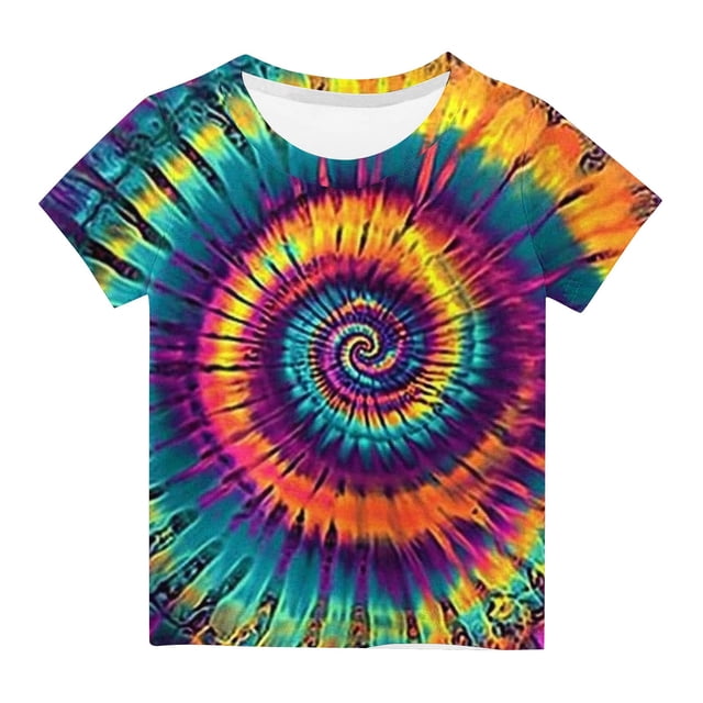 Virmaxy (3-14 Ans) Hauts Imprimés Étoiles pour Enfants Garçons Filles Col Rond Manches Courtes Été Pull Ample Col Rond T-Shirts Blanc-1 5 Ans