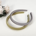 thumbnail image 7 of Unique Bargains 2 Pcs Solid Simple Silk Headbands Fashion Anti Slip Hair Accessories for Women Grey Green 0.59" Wide, 7 of 7