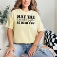 thumbnail image 2 of Inspirational Courage Motivational Saying Graphic, Butter Comfort Colors T-Shirt, Small, 2 of 3