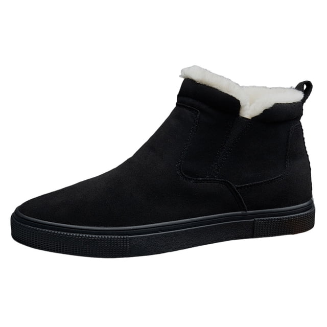 Botas Casuales para Zapatos Cálidos Felpa Hombres Antideslizantes Impermeables Climas Fríos