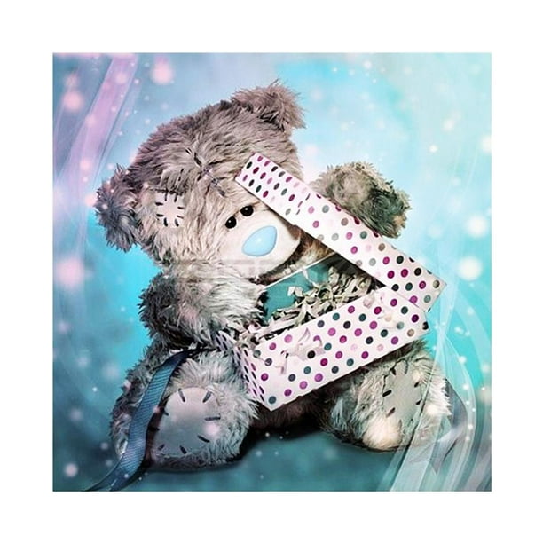 Oso 5D Rhinestone Pegado Diamante Pintura - Caja de oso BLESIY Kit de pintura de diamante