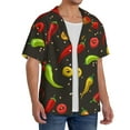 thumbnail image 4 of Xecao offers the Chili2 for Men's Casual Short-sleeved Shirt, a button-up collared shirt with a pocket, perfect for beach vacations and yacht travel in the X-Large size., 4 of 7