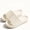 White, variant on 1 Pair Shower Slippers for Women Men, Quick Drying Lightweight Non Slip Open-toe EVA Travel-friendly Breathable Shoes Slide Slippers for Bathroom,House Slipper,Outdoor