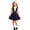Navy, variant on Girls Back-to-School Pleated Jumper Dress Kids School Uniform Style Overall Skirt Toddler Classic Preppy A-Line Gown Academic Outfits for Little Girls Ages 2-9 Years Navy