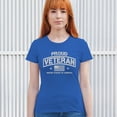 thumbnail image 4 of Proud Veteran T-Shirt Veteran's Day Military Honor US Flag Army Air Force RED Friday American Patriot Women's Tee, 4 of 7