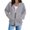 Gray, variant on jjayotai Fashion Hoodies, Vintage Zipper Oversized Loose Fit Hoodies Womens Long Sleeve Solid Jackets Soft Outdoor Sweatshirts Black XXL