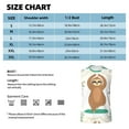 thumbnail image 6 of Gaeub Cute Sloth In Yoga Pose Tree Men's Sleeveless Muscle Shirts Workout Tank Tops, Odor Protection and Comfortable - 3X-Large, 6 of 8